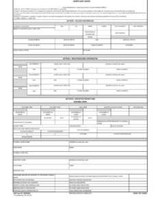 DAF Form 57 - Mortuary Guide Page 1