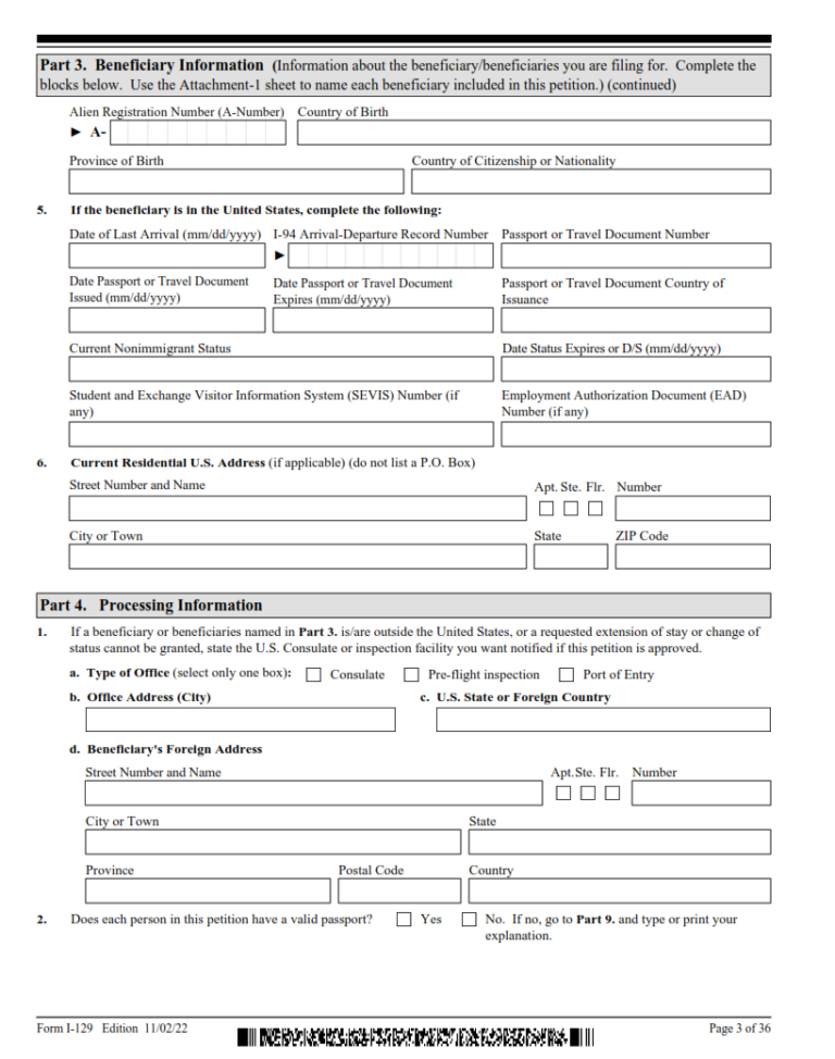 I-129CW Form – Petition for a CNMI-Only Nonimmigrant Transitional ...