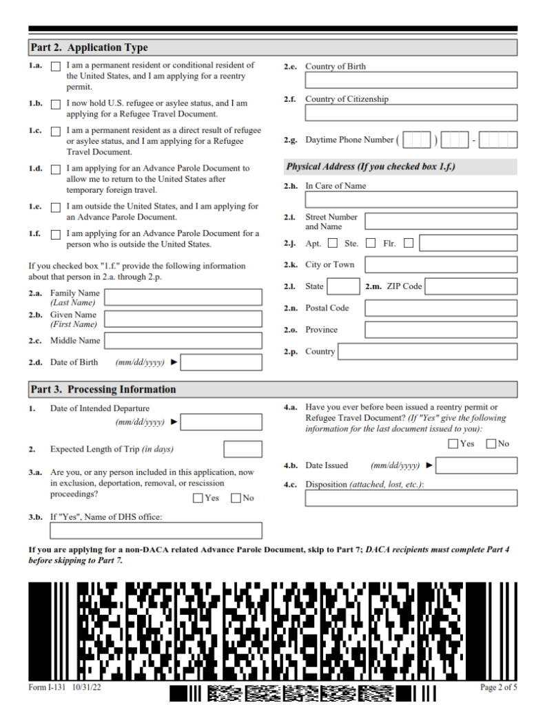 we denied your form i-131 application for travel document