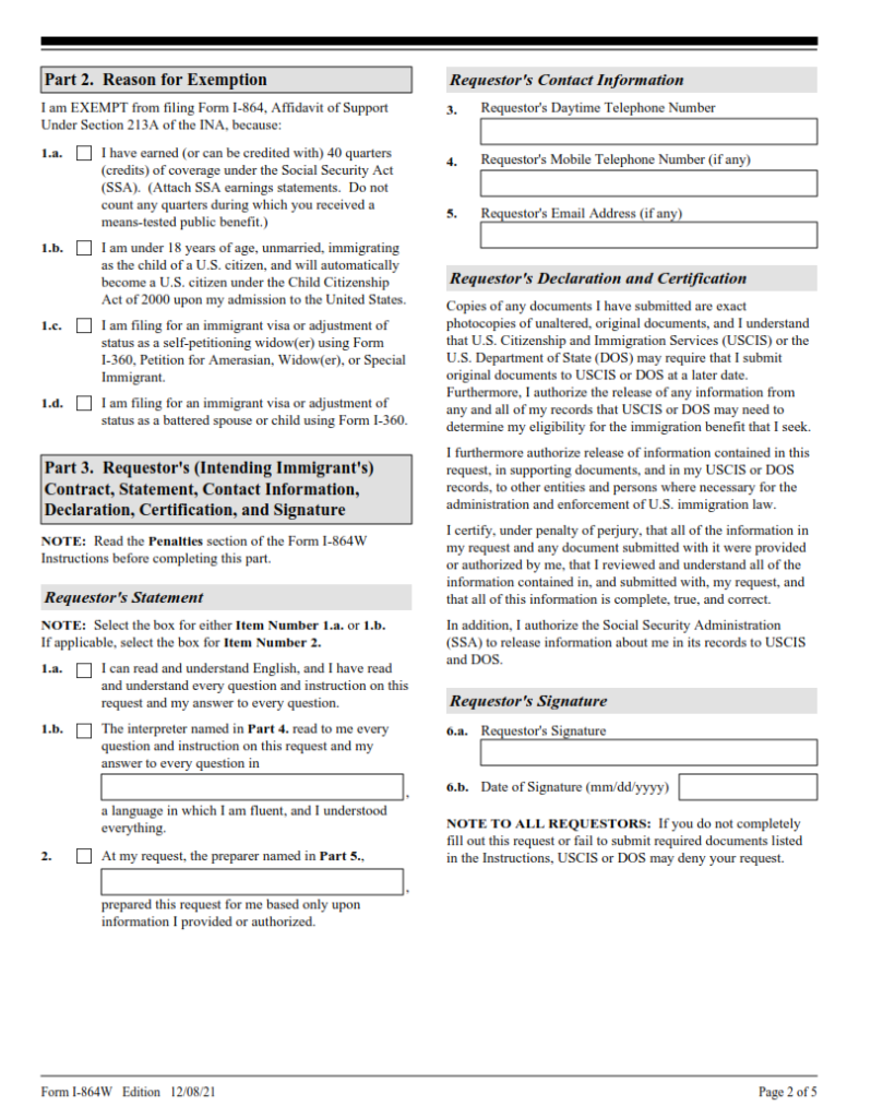 i-864w-form-request-for-exemption-for-intending-immigrant-s-affidavit