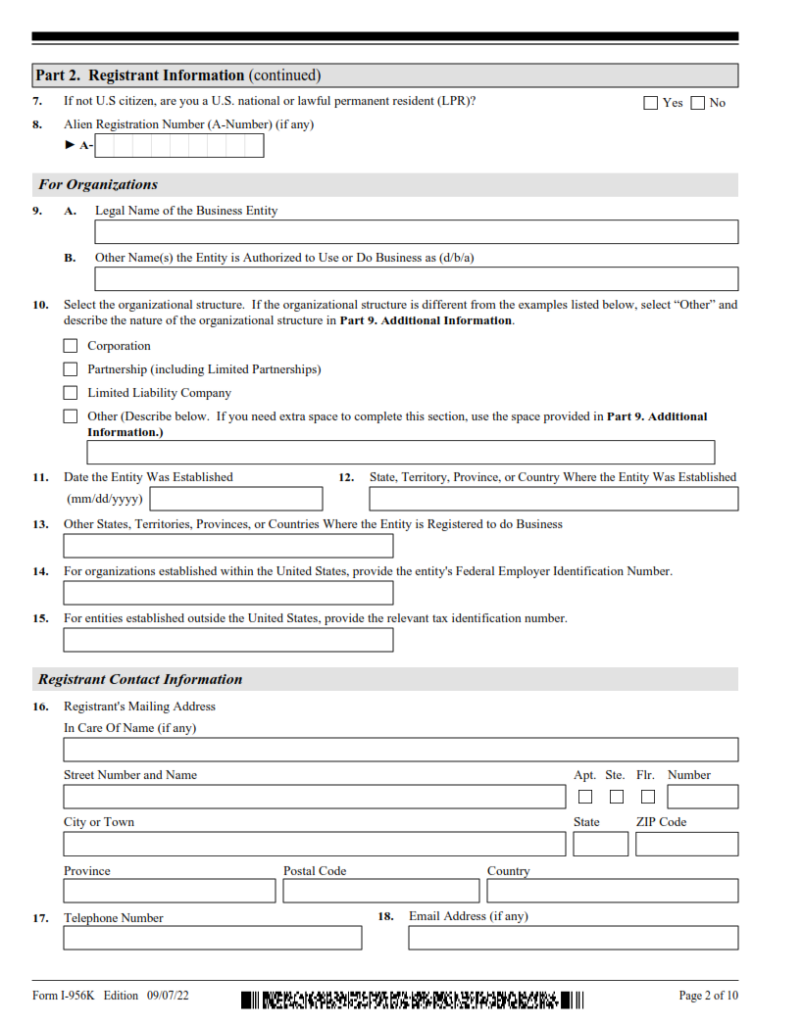 I-956K Form – Registration for Direct and Third-Party Promoters ...