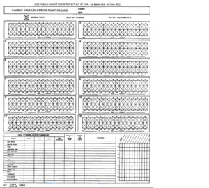 AF Form 935B - Plaque Index Bleeding Point Record