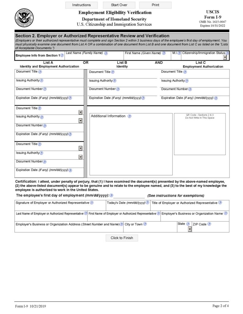 I9 form 2023 printable fillable pdf 2023 i 9 form