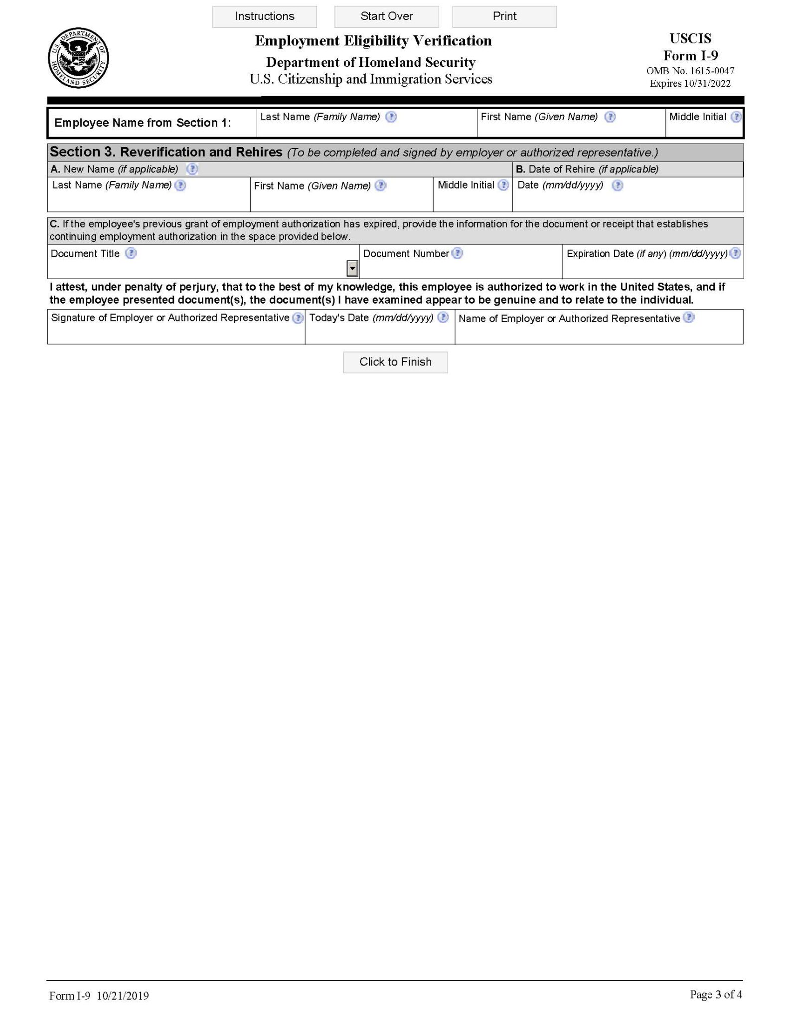 I9 Form 2023 Printable, Fillable PDF 2023 I9 Form