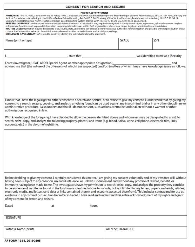 af-form-1364-consent-for-search-and-seizure-finder-doc