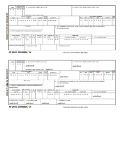 AF Form 2005 - Issue Turn-In Request